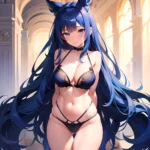 Sexy Lingerie Naughty Blue Hair Blue Eyes Absurdres Blush 1 1 Highres Detail Masterpiece Best Quality Hyper Detailed 8k Best, 3859267630