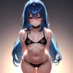 Sexy Lingerie Naughty Blue Hair Blue Eyes Absurdres Blush 1 1 Highres Detail Masterpiece Best Quality Hyper Detailed 8k Best, 411120287