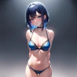 Sexy Lingerie Naughty Blue Hair Blue Eyes Absurdres Blush 1 1 Highres Detail Masterpiece Best Quality Hyper Detailed 8k Best, 4240869245