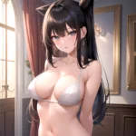 Half Naked Sexy Naughty Horny 1girl Solo Absurdres Blush 1 1 Highres Detail Masterpiece Best Quality Hyper Detailed 8k Best, 3175758735