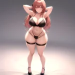 Happy Face Sexy Naughty Lingerie Big Ass Thick Thighs Absurdres Blush 1 1 Highres Detail Masterpiece Best Quality Hyper Detailed, 2310765684