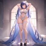 Happy Face Sexy Naughty Lingerie Big Ass Thick Thighs Absurdres Blush 1 1 Highres Detail Masterpiece Best Quality Hyper Detailed, 3888444041