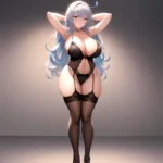 Happy Face Sexy Naughty Lingerie Big Ass Thick Thighs Absurdres Blush 1 1 Highres Detail Masterpiece Best Quality Hyper Detailed, 3915912876