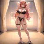 Happy Face Sexy Naughty Lingerie Big Ass Thick Thighs Absurdres Blush 1 1 Highres Detail Masterpiece Best Quality Hyper Detailed, 3935349263