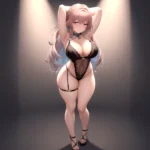 Happy Face Sexy Naughty Lingerie Big Ass Thick Thighs Absurdres Blush 1 1 Highres Detail Masterpiece Best Quality Hyper Detailed, 688591036