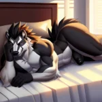 Obstagoon Full Body Detailed Eyes Detailed Background Solo Male Soft Shading 4k Hi Res Detailed Eyes Nude Balls Bedroom Black, 3745681881