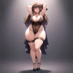 Smiling Open Mouth Sexy Naughty Lingerie Big Ass Very Thick Obese 1 4 Absurdres Blush 1 1 Highres Detail Masterpiece, 1747310306