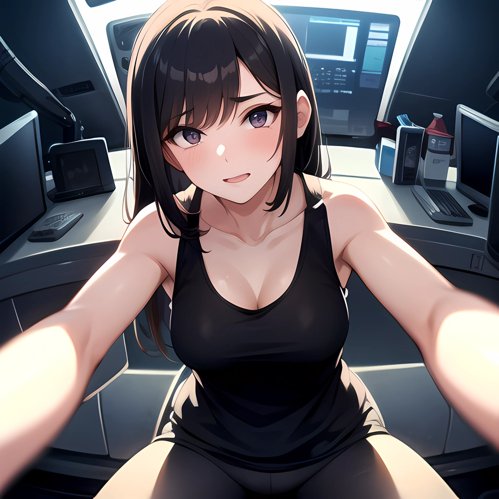 1girl Solo Tank Top Leggings Fully Clothed Pov, 1261611703 - AI Hentai