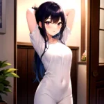 Daki Standing Facing The Viewer Arms Behind Back, 3137445333