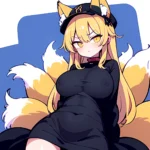 Yakumo Ran 1girl Blonde Hair Breasts Cleft Of Venus Closed Mouth Completely Nude Curvy Feet Out Of Frame Fox Tail, 3155978504