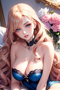 anime,chubby,small tits,30s age,seductive face,brunette,pigtails hair style,light skin,mirror selfie,party,front view,on back,lingerie