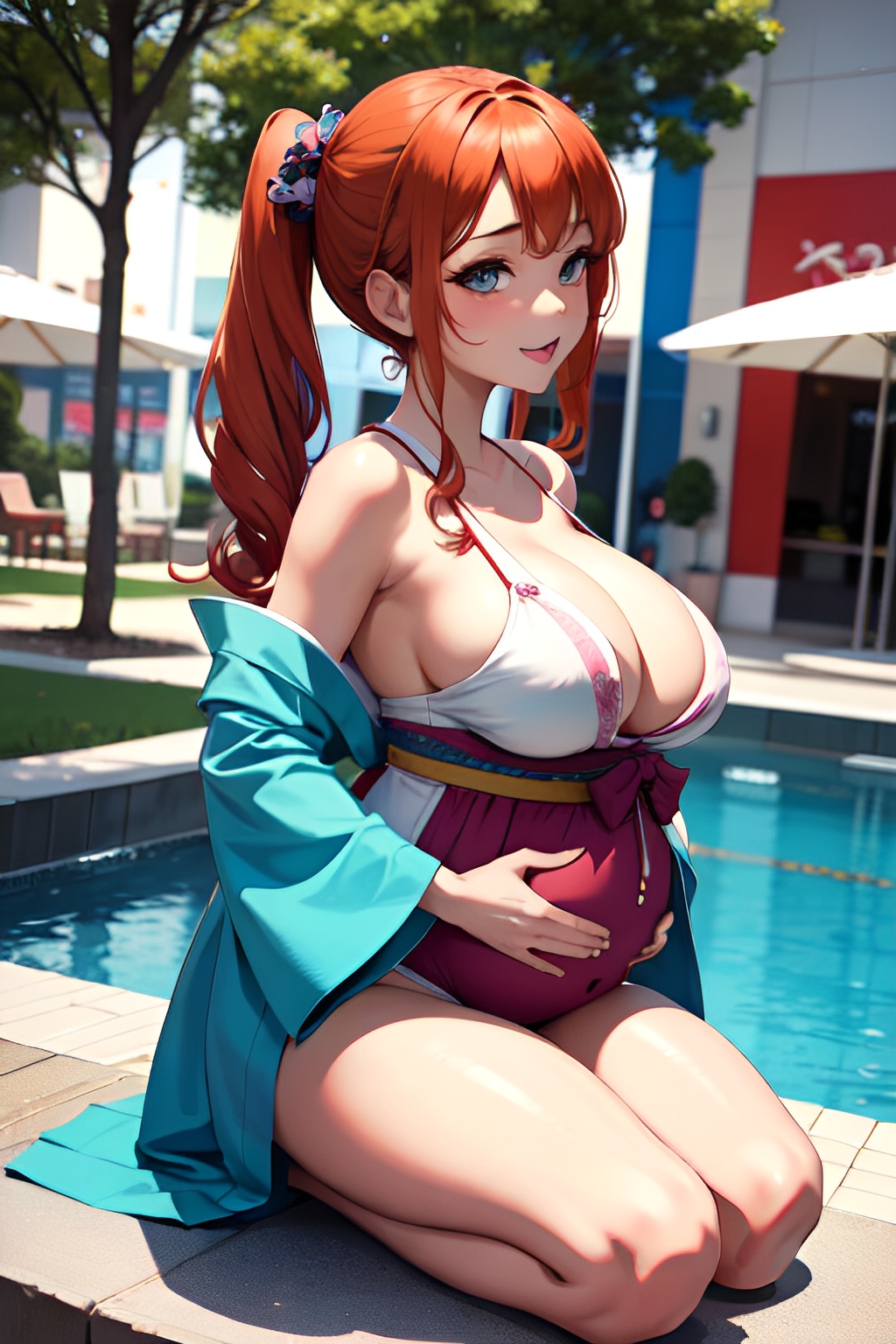 Anime Pregnant Small Tits 70s Age Ahegao Face Ginger Pigtails Hair