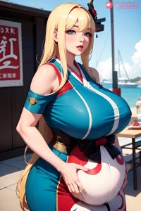 anime,pregnant,huge boobs,30s age,ahegao face,blonde,bangs hair style,light skin,cyberpunk,yacht,close-up view,cooking,geisha